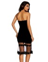 Rochie Eleganta din Catifea Neagra LC60873B2